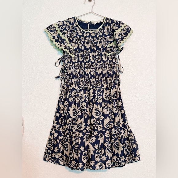 Sea New York Navy and Cream Mint Patterned Dress Women Small - Picture 2 of 13